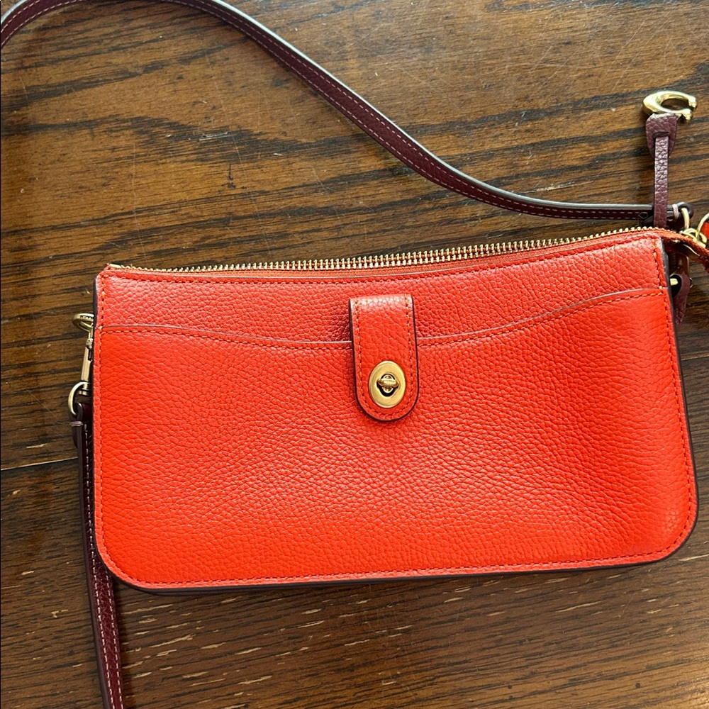 Coach Red Leather Women's Bag